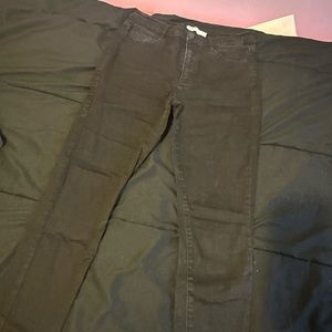 garage black skinny jeans, size 9